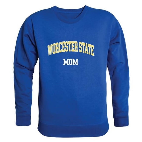 W Republic 562-478-RYL-04 Worcester State University Lancers Dad Crewneck Sweatshirt, Royal - Extra Large
