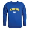 thumbnail image 1 of W Republic 562-496-RYL-05 University of Alaska Fairbanks Nanooks Dad Crewneck Sweatshirt, Royal - 2XL, 1 of 1