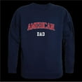 thumbnail image 1 of W Republic 562-498-NVY-01 American University Eagles Dad Crewneck Sweatshirt, Navy - Small, 1 of 1