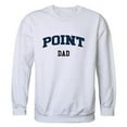 thumbnail image 1 of W Republic 562-570-WHT-01 Point University Skyhawks Dad Crewneck Sweatshirt, White - Small, 1 of 1