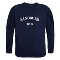thumbnail image 1 of W Republic 562-623-NVY-04 Carl Sandburg College Chargers Dad Crewneck Sweatshirt, Navy - Extra Large, 1 of 1