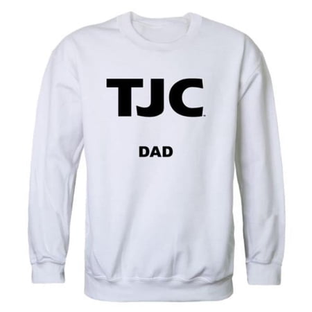W Republic 562-680-WHT-04 Tyler Junior College Apaches Dad Crewneck Sweatshirt, White - Extra Large
