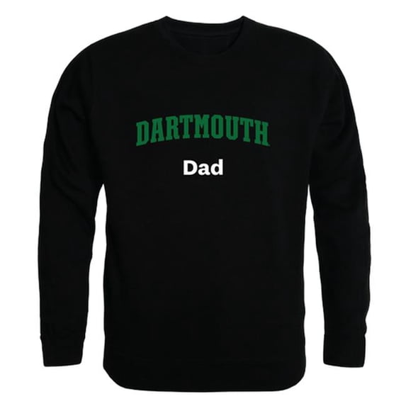 W Republic 562-705-BLK-03 Dartmouth College Big Green Dad Crewneck Sweatshirt, Black - Large