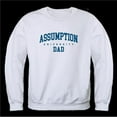 thumbnail image 1 of W Republic 562-734-WHT-01 Assumption University Greyhounds Dad Crewneck Sweatshirt, White - Small, 1 of 1