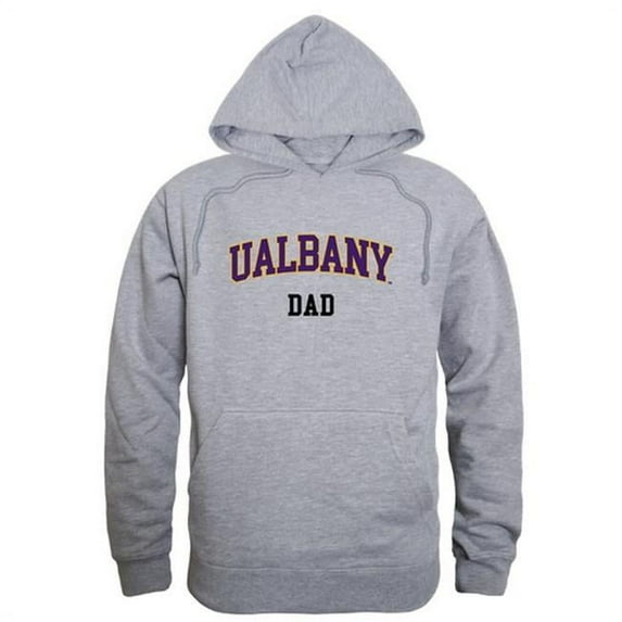 W Republic 563-103-HGY-05 Men Albany Great Danes Dad Hoodie, Heather Grey - 2XL