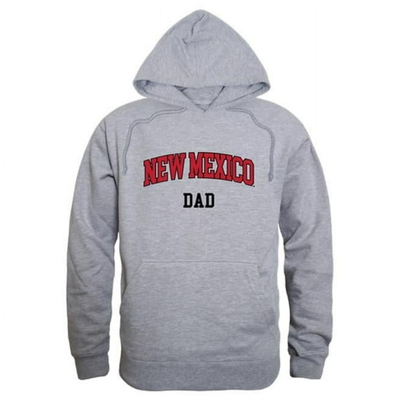 W Republic 563-182-HGY-05 Men The University of New Mexico Dad Hoodie, Heather Grey - 2XL