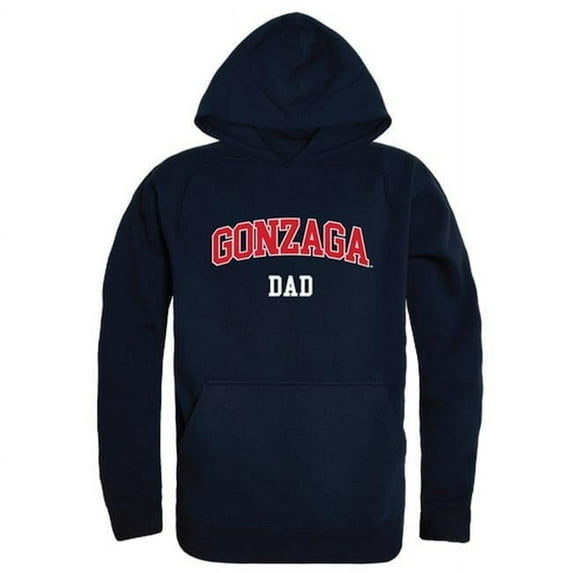W Republic 563-187-NVY-04 Men Gonzaga Bulldogs Dad Hoodie, Navy - Extra Large