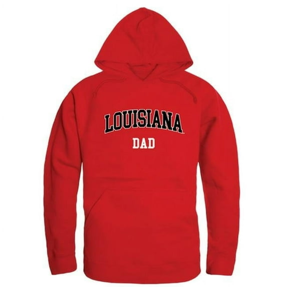 W Republic 563-189-RED-01 Men Louisiana Lafayette Ragin Cajuns Dad Hoodie, Red - Small