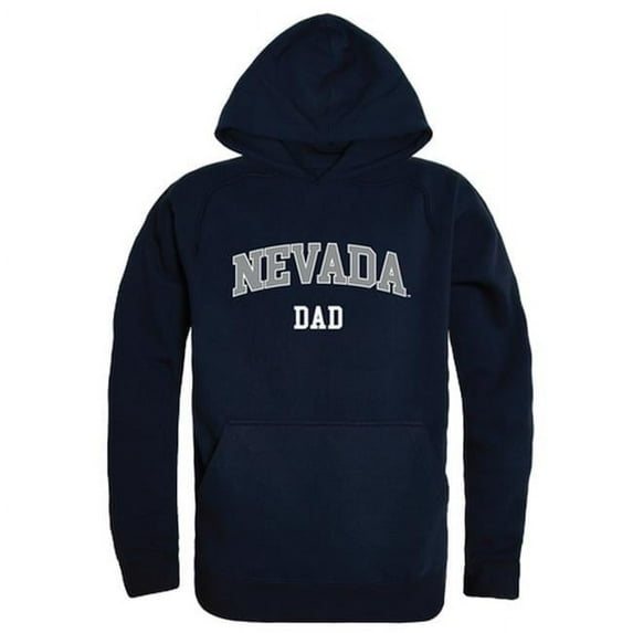 W Republic 563-193-NVY-04 Men Nevada Wolf Pack Dad Hoodie, Navy - Extra Large