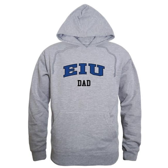 W Republic 563-216-HGY-02 Men Eastern Illinois Panthers Dad Hoodie, Heather Grey - Medium