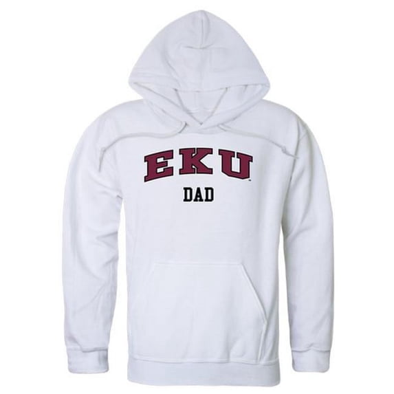 W Republic 563-217-WHT-03 Men Eastern Kentucky Colonels Dad Hoodie, White - Large