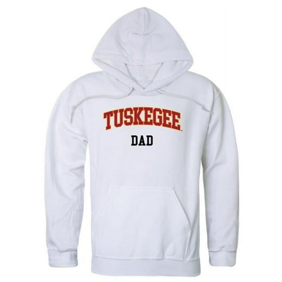 W Republic 563-240-WHT-02 Men Tuskegee Golden Tigers Dad Hoodie, White - Medium