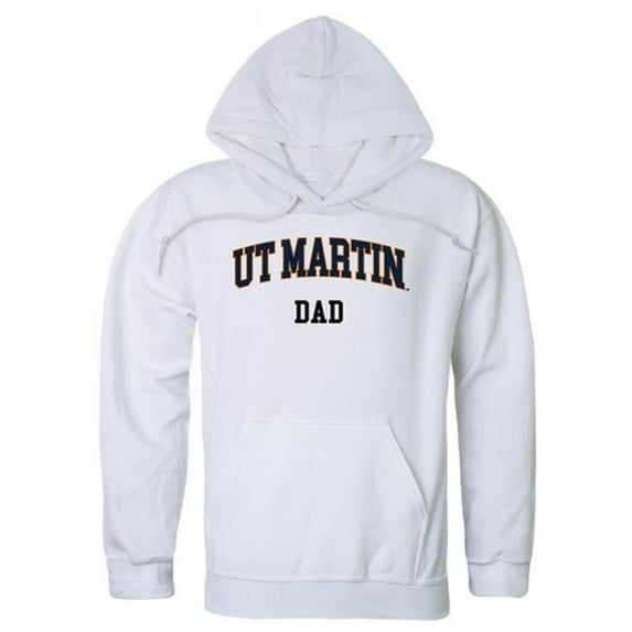 W Republic 563-241-WHT-02 Men Ut Martin Skyhawks Dad Hoodie, White - Medium