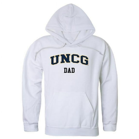 W Republic 563-245-WHT-01 Men North Carolina Greensboro Spartans Dad Hoodie, White - Small