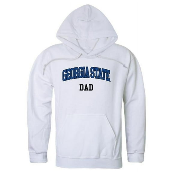 W Republic 563-256-WHT-04 Men Georgia State Panthers Dad Hoodie, White - Extra Large