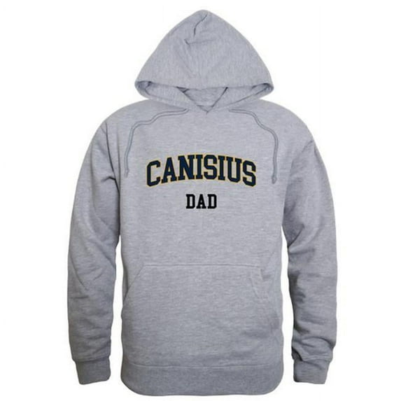 W Republic 563-277-HGY-02 Men Canisius Golden Griffins Dad Hoodie, Heather Grey - Medium