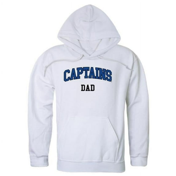 W Republic 563-279-WHT-04 Men Christopher Newport Captains Dad Hoodie, White - Extra Large