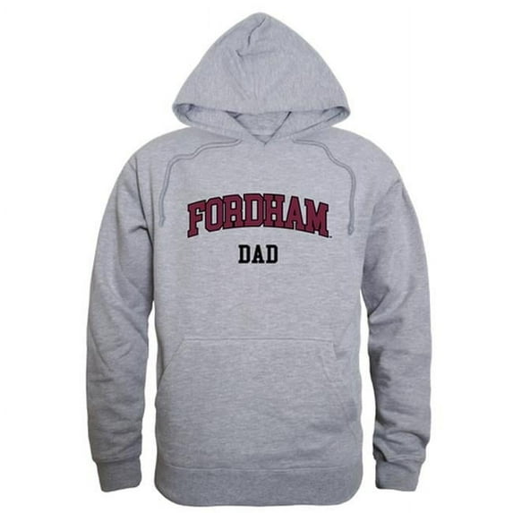 W Republic 563-305-HGY-04 Fordham University Mens Dad Hoodie, Heather Gray - Extra Large