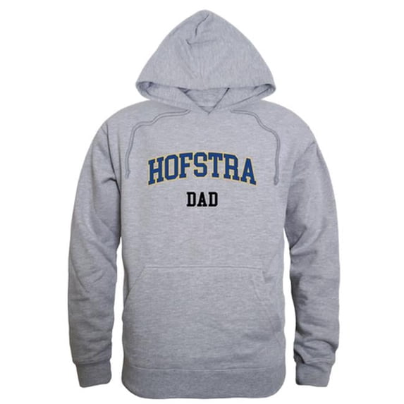 W Republic 563-312-HGY-04 Hofstra University Mens Dad Hoodie, Heather Gray - Extra Large