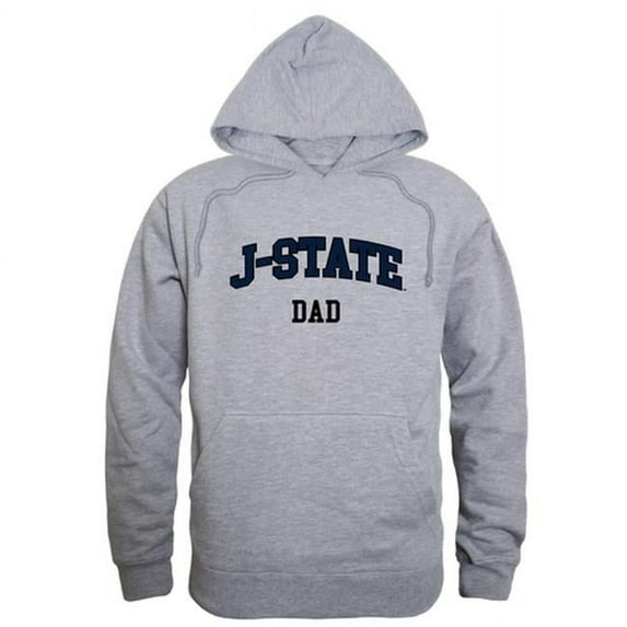 W Republic 563-317-HGY-04 Jackson State University Mens Dad Hoodie, Heather Gray - Extra Large