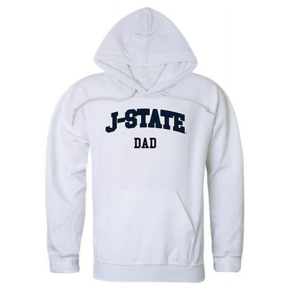W Republic 563-317-WHT-01 Jackson State University Mens Dad Hoodie, White - Small