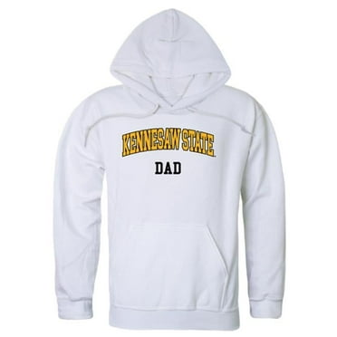 W Republic 563-320-WHT-01 Kennesaw State University Mens Dad Hoodie, White - Small