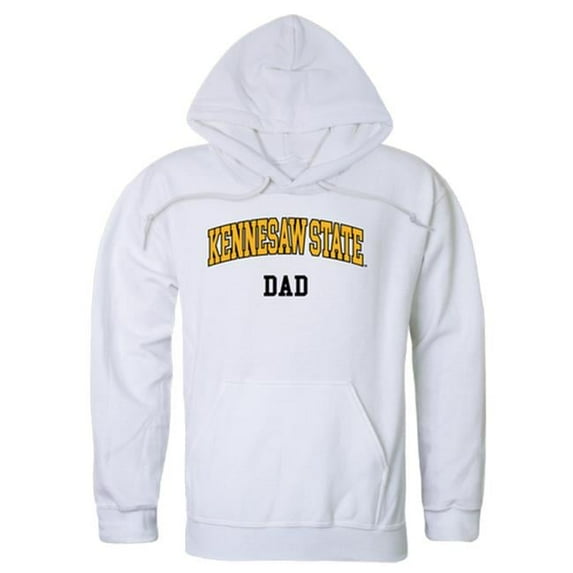 W Republic 563-320-WHT-03 Kennesaw State University Mens Dad Hoodie, White - Large