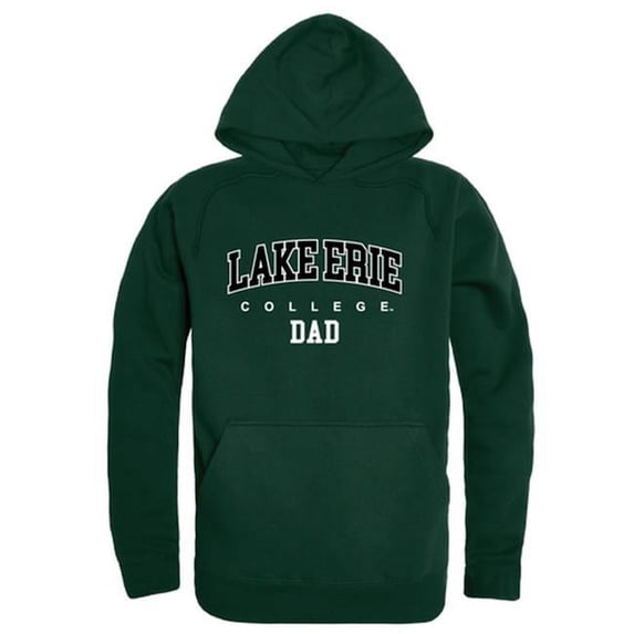 W Republic 563-324-FOR-01 Lake Erie College Mens Dad Hoodie, Forest - Small