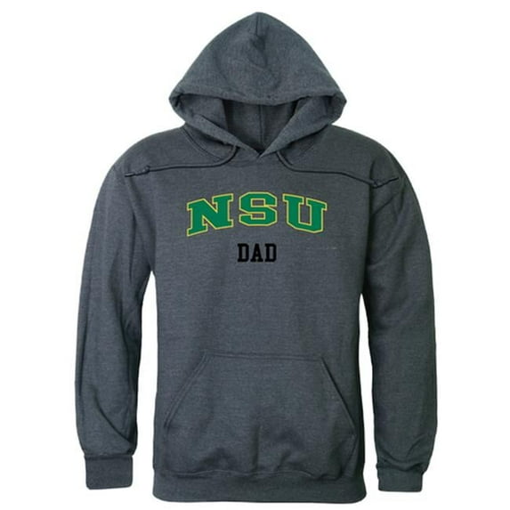W Republic 563-350-HCH-04 Men Norfolk State Spartans Dad Hoodie, Heather Charcoal - Extra Large