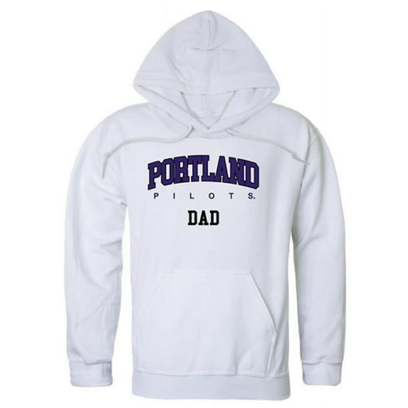 W Republic 563-363-WHT-04 Men Portland Pilots Dad Hoodie, White - Extra Large