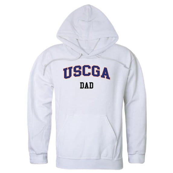 W Republic 563-394-WHT-05 Men Us Coast Guard Bears Dad Hoodie, White - 2XL