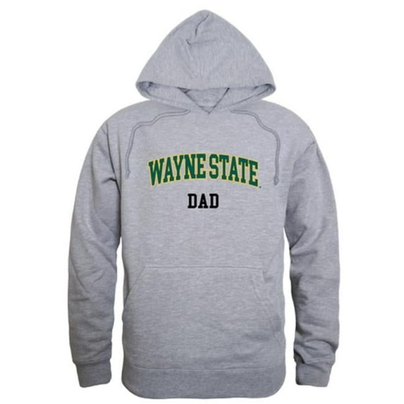 W Republic 563-400-HGY-02 Men Wayne State Warriors Dad Hoodie, Heather Grey - Medium