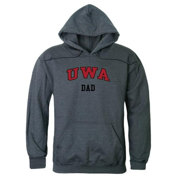 W Republic 563-401-HCH-05 Men West Alabama Tigers Dad Hoodie, Heather Charcoal - 2XL