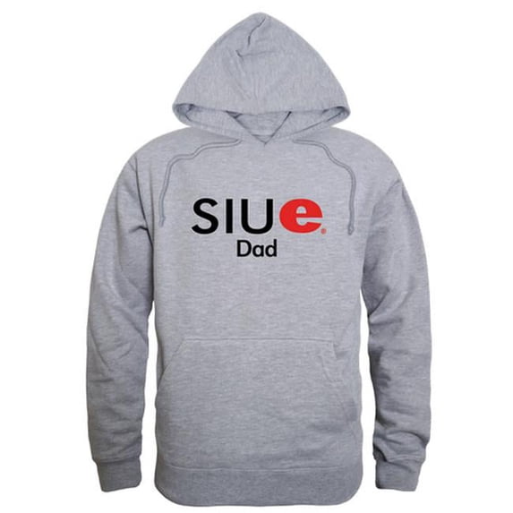 W Republic 563-429-HGY-01 Men Siu Edwardsville Cougars Dad Hoodie, Heather Grey - Small