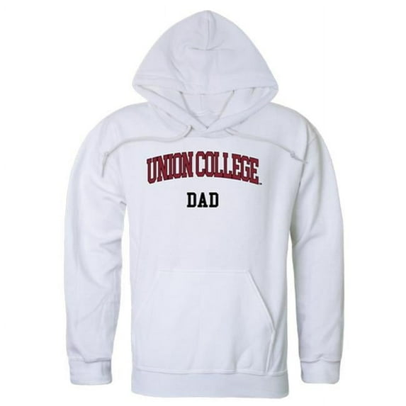 W Republic 563-461-WHT-05 Men Union College Dad Hoodie, White - 2XL