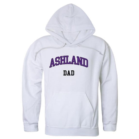 W Republic 563-476-WHT-04 Ashland University Eagles Dad Hoodie, White - Extra Large