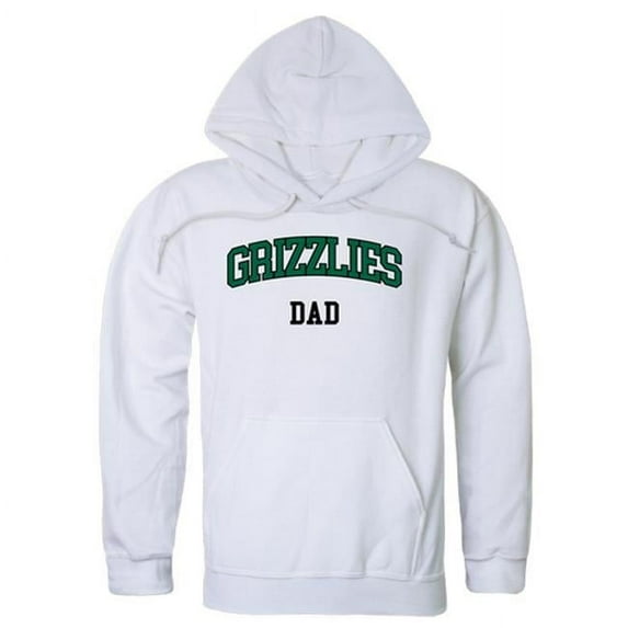 W Republic 563-493-WHT-04 Georgia Gwinnett College Grizzlies Dad Hoodie, White - Extra Large