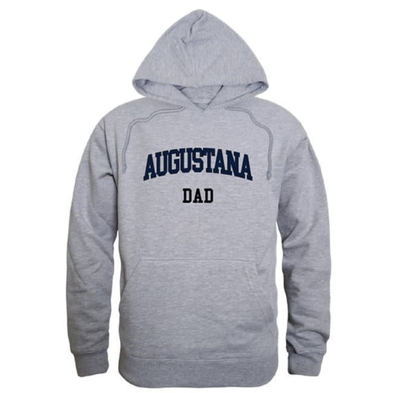 W Republic 563-500-HGY-03 Augustana University Vikings Dad Hoodie, Heather Grey - Large