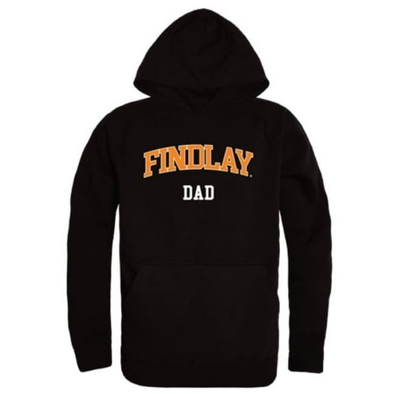 W Republic 563-518-BLK-02 University of Findlay Oilers Dad Hoodie, Black - Medium