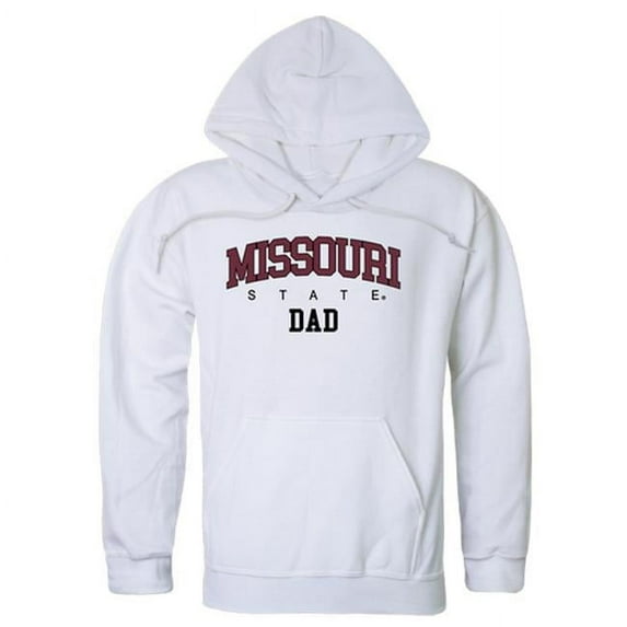 W Republic 563-547-WHT-03 Missouri State University Bears Dad Hoodie, White - Large