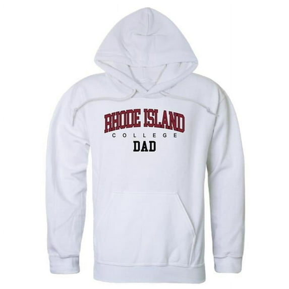 W Republic 563-574-WHT-02 University of Rhode Island Anchormen Dad Hoodie, White - Medium