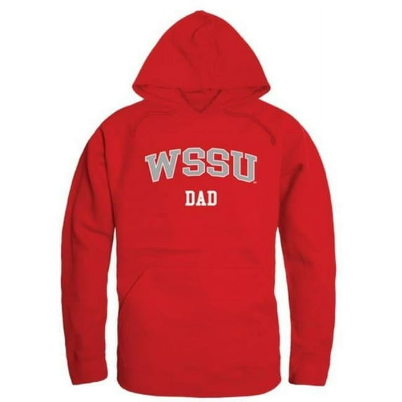 W Republic 563-607-RED-01 Winston-Salem State University Rams Dad Hoodie, Red - Small