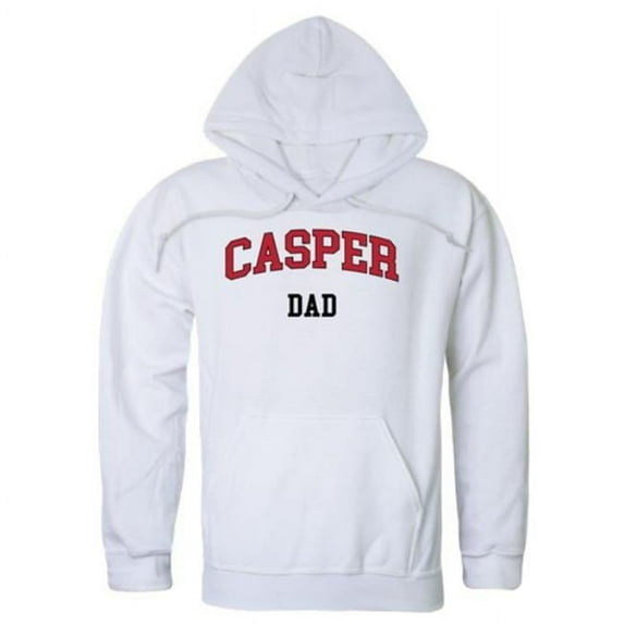W Republic 563-625-WHT-03 Casper College Thunderbirds Dad Hoodie, White - Large