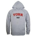 thumbnail image 1 of W Republic 563-685-HGY-03 York College Cardinals Dad Hoodie, Heather Grey - Large, 1 of 1