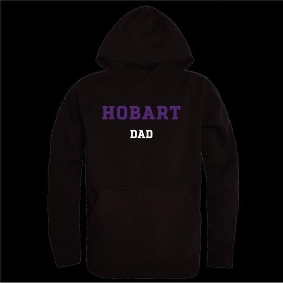 W Republic 563-700-BLK-04 Hobart & William Smith College Statesmen Dad Hoodie, Black - Extra Large