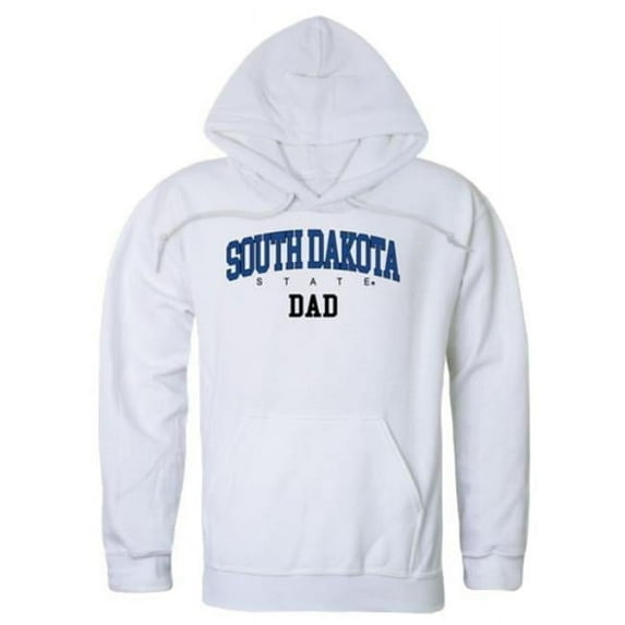 W Republic 563-707-WHT-05 South Dakota State University Jackrabbits Dad Hoodie, White - 2XL