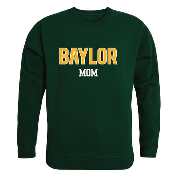W Republic 564-110-FOR-01 Women Baylor Bears Mom Crewneck Fleece, Forest Green - Small