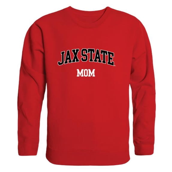 W Republic 564-126-RED-01 Women Jacksonville State Gamecocks Mom Crewneck Fleece, Red - Small