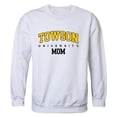 thumbnail image 1 of W Republic 564-153-WHT-03 Women Towson Tigers Mom Crewneck Fleece, White - Large, 1 of 1