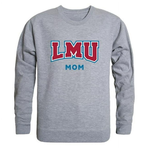 W Republic 564-160-HGY-03 Women Loyola Marymount Lions Mom Crewneck Fleece, Heather Grey - Large